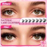 European and American false eyelashes cross-border hot selling 406080100D segmental eyelashes voluminous 780PCS reusable