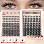 [New Arrival] DIY Cross-border False Eyelashes Hot Selling on Amazon in Europe and America Segmented Clump Lashes Wholesale from Factory