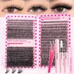 Amazon Eyelash Book 30D 40D 50D Cross-border DIY 640Pcs Set Export to Russia False Eyelashes