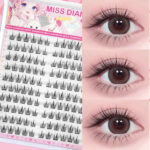 False eyelashes sunflower natural simulation makeup artist eyelashes women segmented lazy self-adhesive eyelashes wholesale