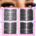 European and American cross-border trade single cluster 10-18mm segmented DIY false eyelashes D curl natural dense versatile eyelash wholesale