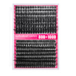 Cross-border hot-selling explosive item: Frizzy 80D 100D single-cluster DIY segmented hot-melt thick curly false eyelashes, factory wholesale.