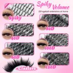 [120D Thick] European and American Style False Eyelash Book Large Capacity Russia Middle East Cross-border Asian Mixed False Eyelashes