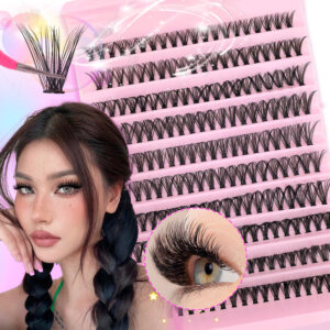 Custom 30D 40D 60D 80D False Eyelashes Washboard European and American Clusters Amazon Color Card Length Customization