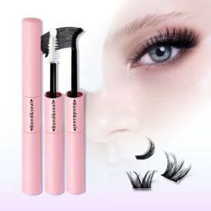 [2IN1 Double-Ended Glue] Cross-border European and American False Eyelash Extension Waterproof Remover Thick Curly Makeup Tweezers