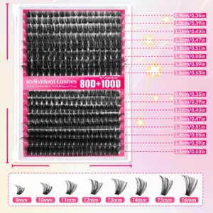 Cross-border hot-selling explosive item: Frizzy 80D 100D single-cluster DIY segmented hot-melt thick curly false eyelashes, factory wholesale.