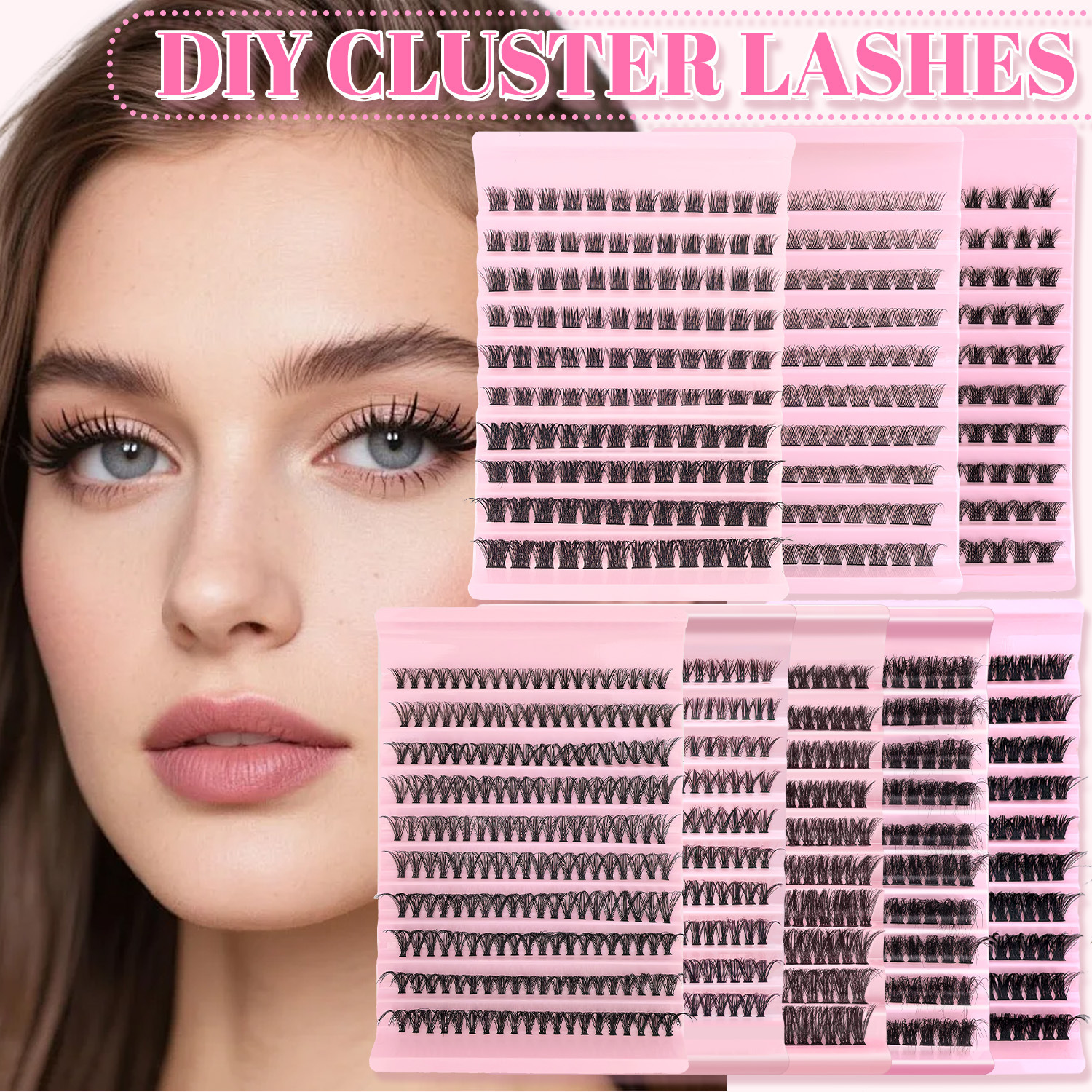 o1cn01jzrm9b1ltglxcyp8n 2212222444876 0 cib.jpg Cross-border trade false eyelashes 40D washboard large capacity 10 rows of cluster lashes DIY segmental欧美 eyelash wholesale