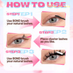 [Amazon Hot Sale] New Style Little Wild Rabbit + Cat Whisker Lower Lashes Comic Lashes for Beginners 164 Clusters