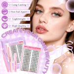 Cross-border Amazon hot-selling new DIY lashes false eyelash extension double-ended glue eyelash set wholesale