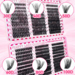 Cross-border Amazon Lash Book 30D/40D/50D/60D/80D/100D Mixed Style False Eyelash Set