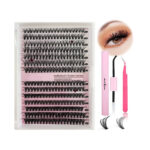 [Low Price High Volume] Cross-border European-American Style False Eyelashes 30D40D Mixed Lashes Foreign Trade Asian Mixed Race Eye Lashes