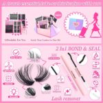 Cross-border European and American style false eyelash gift box, thick style, single cluster segmented eyelash set, eyelash book, factory wholesale