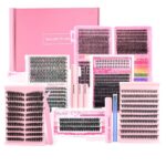 [New] Cross-border European and American style false eyelash gift box, thick style, single cluster segmented eyelash set, eyelash book