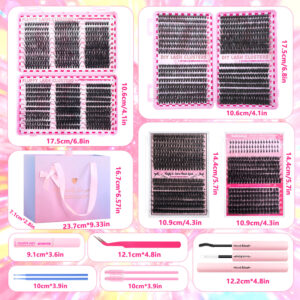 Cross-border Amazon false eyelash gift box, Shein TikTok same style eyelash book set, European and American style Middle East eyelashes