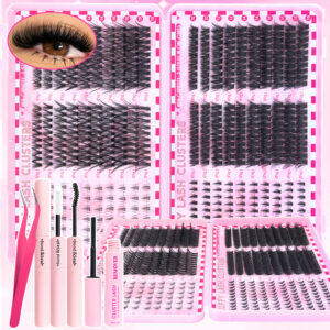 [New] Cross-border Hot-selling European and American False Eyelashes Large Capacity 80D100D Thick Eyelashes Book Asian Eyelashes