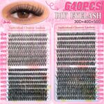 [TEMU Hot] European and American False Eyelashes 30D40D50D Large Capacity Lash Book Russian Asian Eyelashes