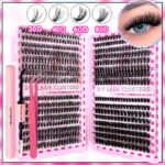 Amazon Best-Selling Asian False Eyelash Set, Wispy Lash Book, Cross-Border Eyelash for European and American Markets, Factory Wholesale