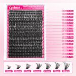 [TEMU Supply] European and American False Lashes Cross-border Hot-selling 80D Fluffy Single Cluster Thick Curly Amazon Lashes