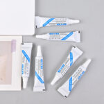 False eyelash glue and tweezers set, gentle and non-irritating, invisible and easy to remove, hypoallergenic eyelash glue 4g/1 piece