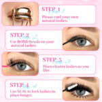 [New] Cross-border Hot-selling European and American False Eyelashes Large Capacity 80D100D Thick Eyelashes Book Asian Eyelashes