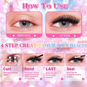 [Low Price High Volume] Cross-border Trade 304080D European and American False Eyelashes 10 Rows Thick Mixed Segment Eyelashes
