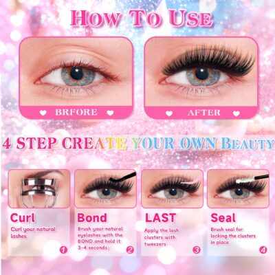 [Low Price High Volume] Cross-border Trade 304080D European and American False Eyelashes 10 Rows Thick Mixed Segment Eyelashes