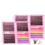 Amazon cross-border European and American style false eyelash gift box, thick single-cluster segmented eyelash set, eyelash book