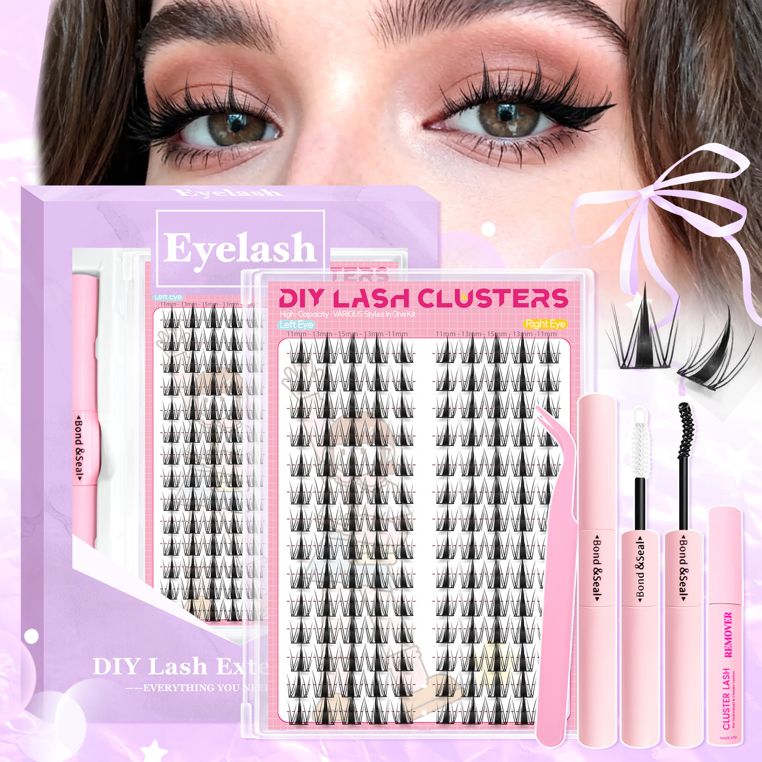 o1cn01n9xn221ltglwytkvh 2212222444876 0 cib.jpg Cross-border Amazon hot-selling new DIY lashes false eyelash extension double-ended glue eyelash set wholesale