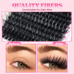 [TEMU Bestseller] Eyelashes for European, American, and Asian Thick DIY 3D Cluster Curly False Lashes Set for Export