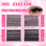 Cross-border 30406080D False Eyelashes Wholesale, Hot Selling on Amazon and Independent Stations in Europe and America, Foreign Trade Eyelashes, Harbin