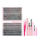 Cross-border trade false eyelash kit, European and American segmented false eyelash kit, self-lashing eyelash wholesale