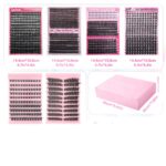 Amazon cross-border European and American style false eyelash gift box, thick single-cluster segmented eyelash set, eyelash book