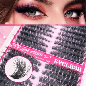 [Low Price High Volume] Europe-US Cross-border Segmented Hot Melt Fluffy Dense Curly False Eyelash Set