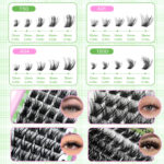 Large capacity eyelash book cross-border FW04 self-lash extension segment European and American thick style baby curl