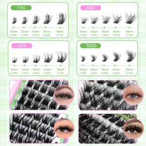 Large capacity eyelash book cross-border FW04 self-lash extension segment European and American thick style baby curl
