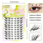 Su Daji False Eyelashes Natural Segmented Lashes High-Cold Fox Style Single Cluster Comic Big Eye Lashes Wholesale