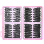 European and American cross-border trade single cluster 10-18mm segmented DIY false eyelashes D curl natural dense versatile eyelash wholesale