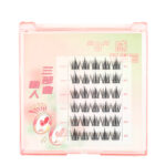 Custom Butterfly Dream Miss Little Wild Rabbit Glue-Free False Eyelashes Self-Adhesive Eyelashes Mouse-Style Lashes for Women Lower Lashes Curled