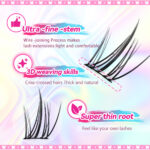 Large Capacity Mixed Combo Book Style Lazy Sunflower Lashes Comic Sectional False Lashes Natural