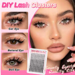 [Amazon Hot Sale] New Little Wild Rabbit Lashes 14-Row Comic Lashes 140 Clusters for Beginners