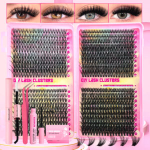 [Special Price] European and American False Eyelashes Cross-border 30P 40P 50P 60P 40 Rows TEMU Hot Selling Segmented Thick Eyelashes