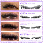 European and American cross-border trade single cluster 10-18mm segmented DIY false eyelashes D curl natural dense versatile eyelash wholesale