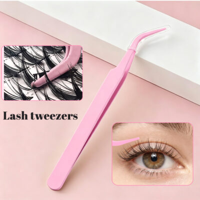 [Large Stock] Tweezers for Perler Beads, Pink Tweezers for False Eyelashes, Wholesale Red Tweezers Bulk
