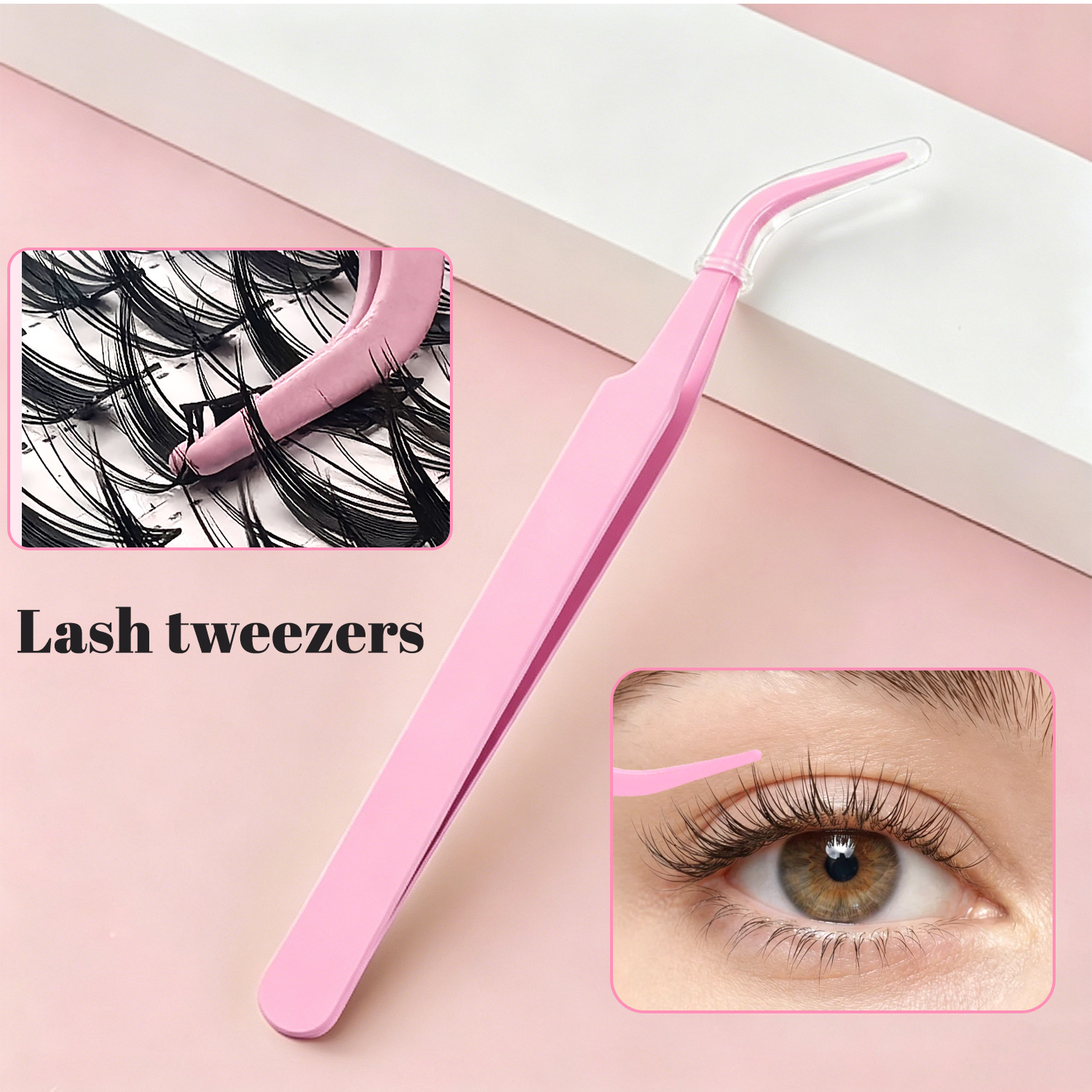 [Large Stock] Tweezers for Perler Beads, Pink Tweezers for False Eyelashes, Wholesale Red Tweezers Bulk