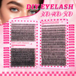 Amazon 30D40D50D35 Row False Eyelashes Foreign Trade Cluster Lashes Book European and American Cross-border Eyelashes Wholesale