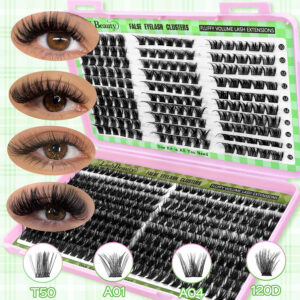 Large capacity eyelash book cross-border FW04 self-lash extension segment European and American thick style baby curl
