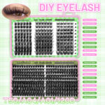 Large capacity eyelash book cross-border FW04 self-lash extension segment European and American thick style baby curl