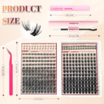[New Arrival] DIY Cross-border False Eyelashes Hot Selling on Amazon in Europe and America Segmented Clump Lashes Wholesale from Factory