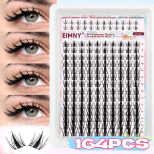 [Amazon Hot Sale] New Style Little Wild Rabbit + Cat Whisker Lower Lashes Comic Lashes for Beginners 164 Clusters
