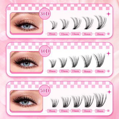 Amazon 30D40D50D35 Row False Eyelashes Foreign Trade Cluster Lashes Book European and American Cross-border Eyelashes Wholesale